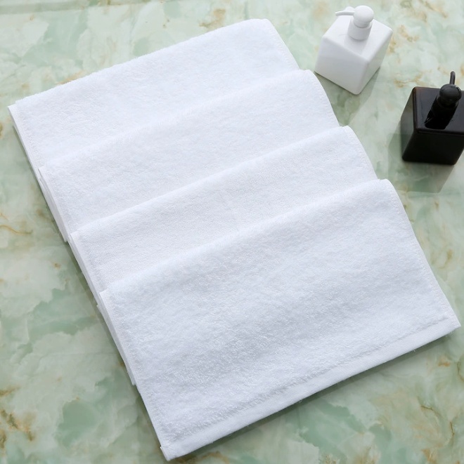 Toalhas de mão de algodão felpudo de trama simples