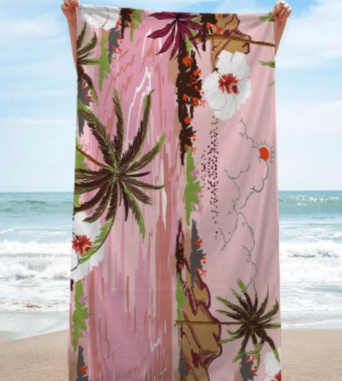 impressão de toalhas de praia em microfibra