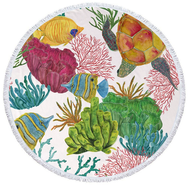 Toalhas redondas grandes, fábrica de toalhas de microfibra estampadas